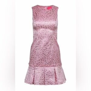 Lilly Pulitzer Pink and Silver Textured Dress